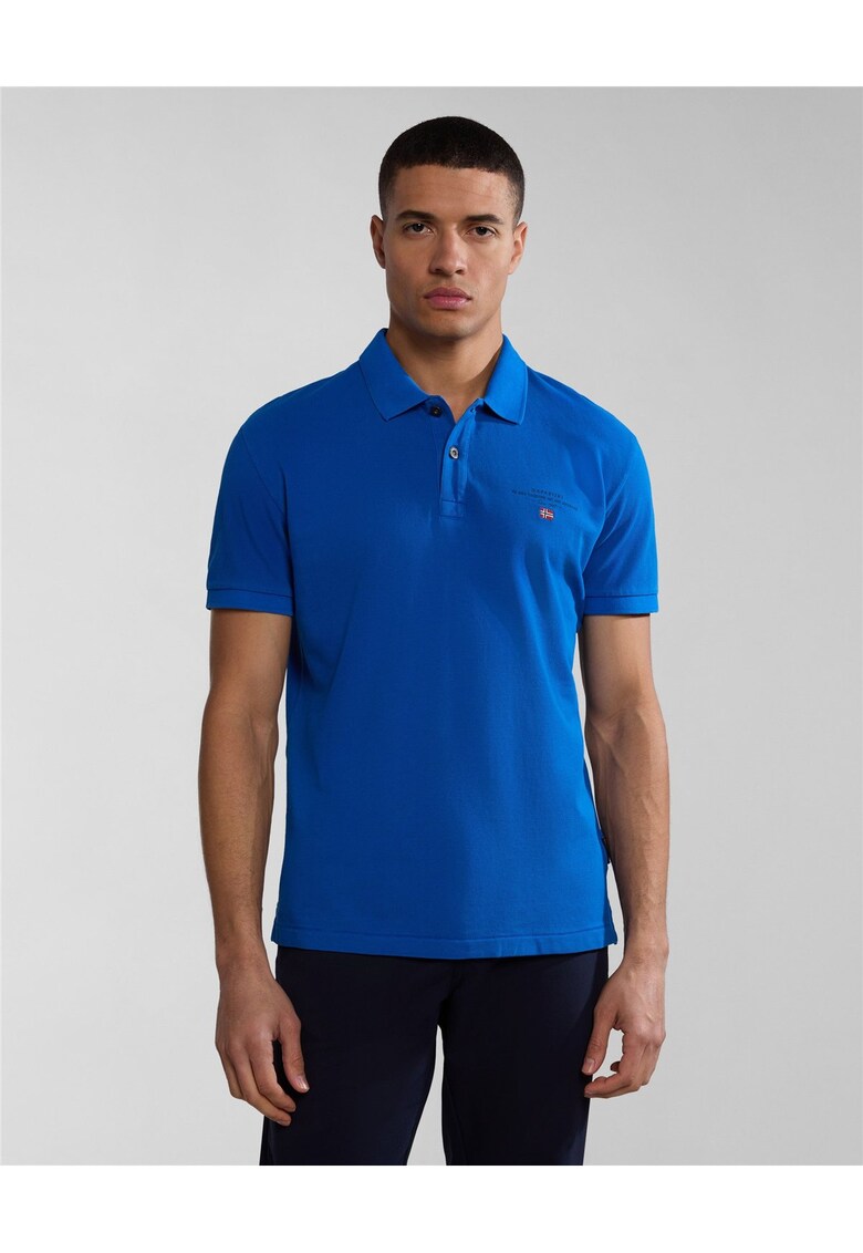 Tricou polo cu detaliu logo Elbas -