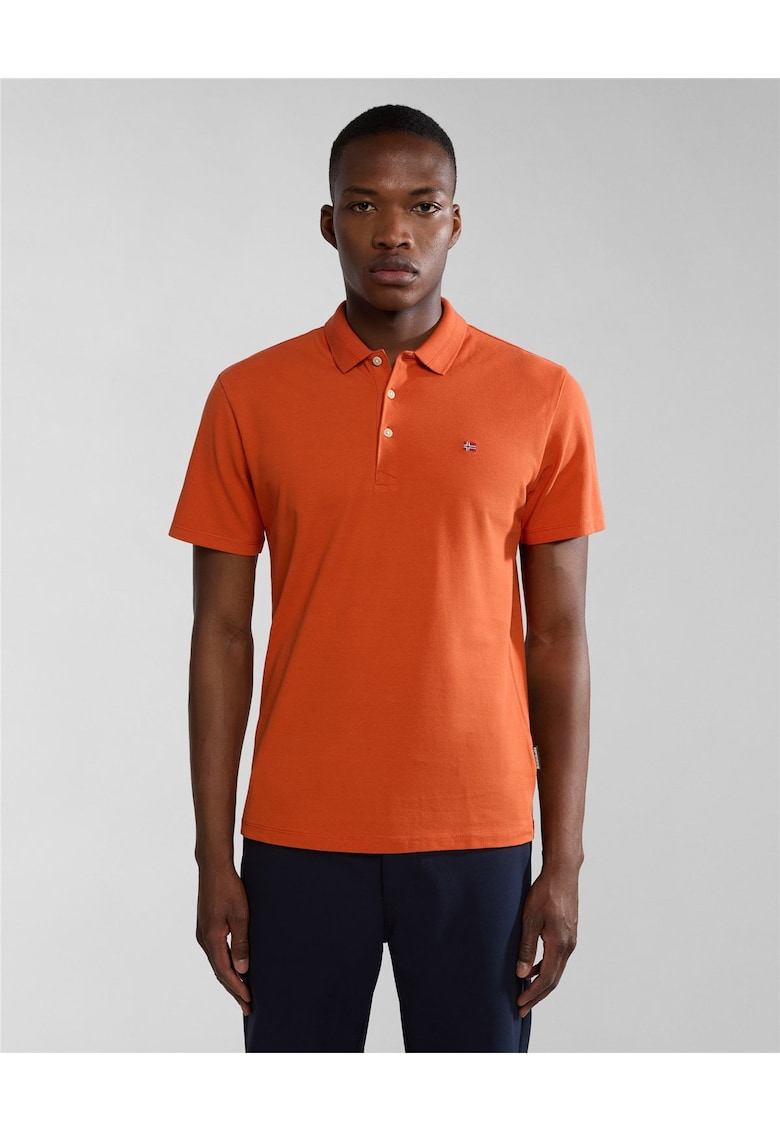 Tricou polo cu detaliu logo Ealis -