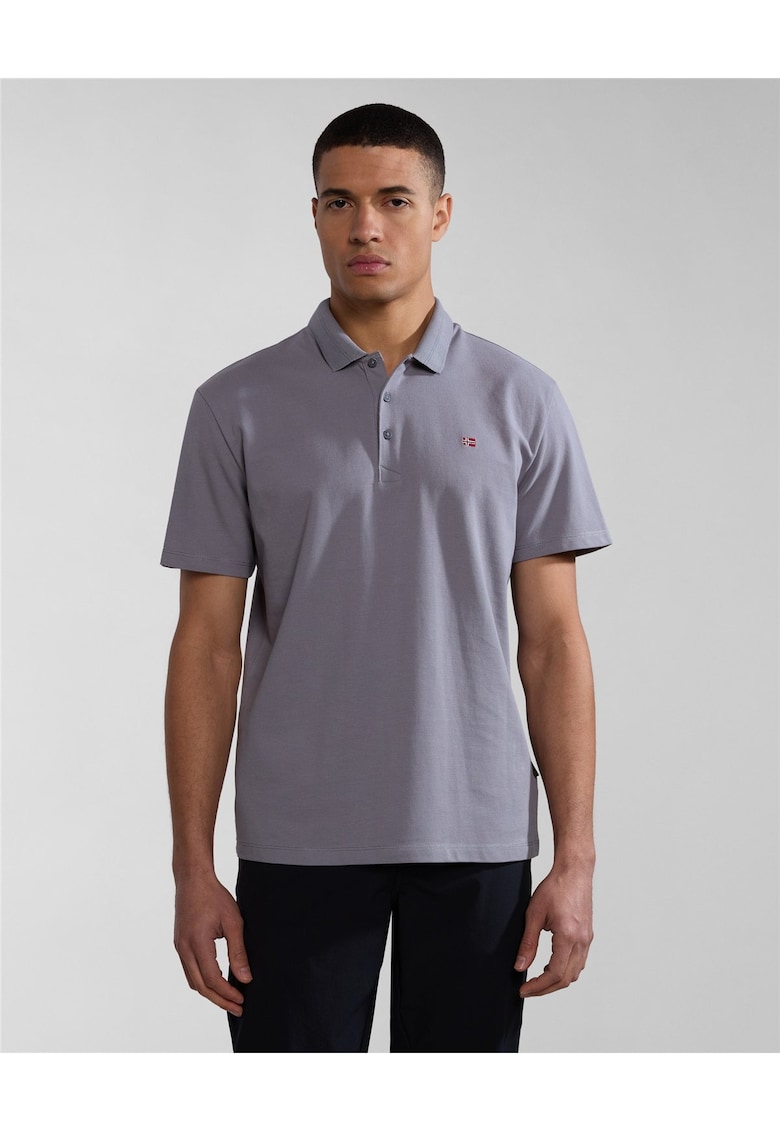 Tricou polo din material pique Ealis -