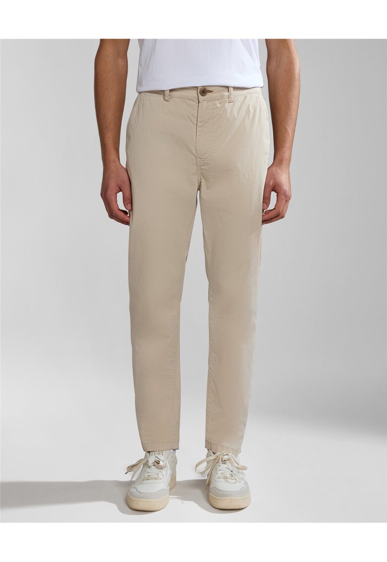 Pantaloni chino cu buzunare oblice -