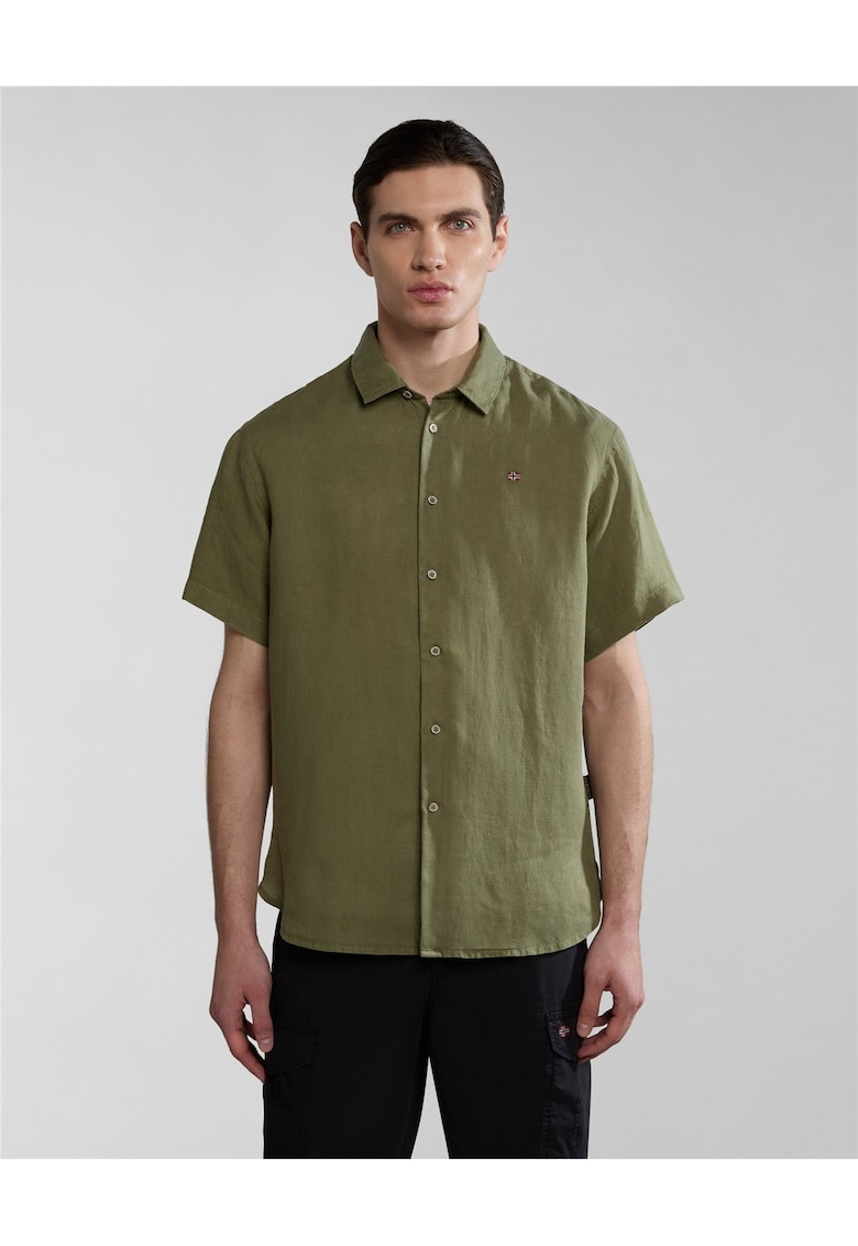 Camasa din in - cu maneca scurta