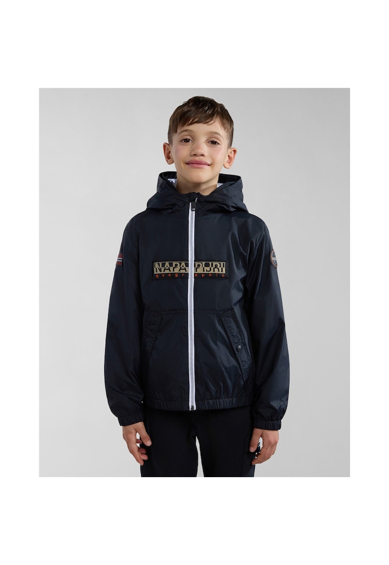 Jacheta cu fermoar si gluga Cree -