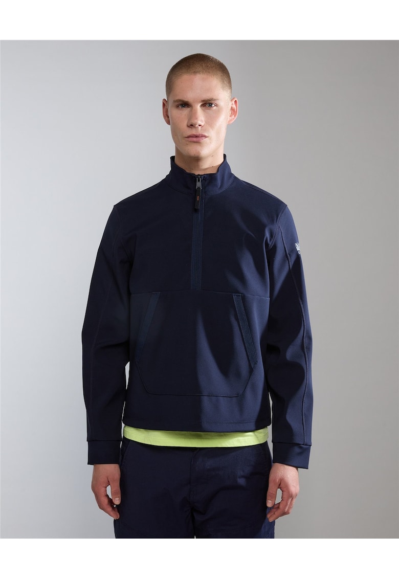 Hanorac cu fenta cu fermoar si buzunar kangaroo Melville -