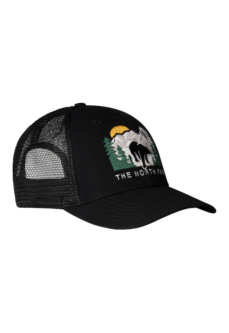 Sapca trucker cu detaliu brodat - Negru