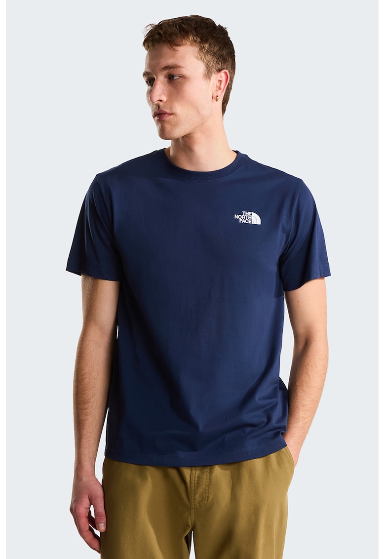 Tricou regular fit cu imprimeu logo pe piept Evolution Box - Bleumarin