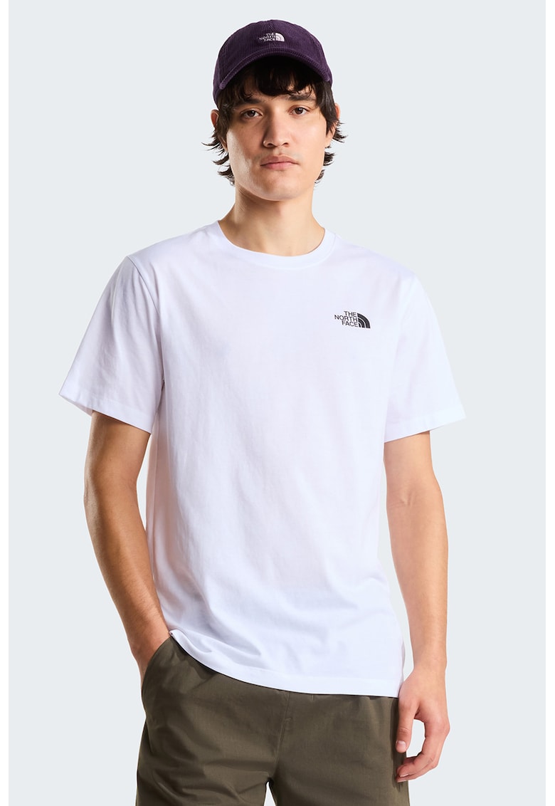 Tricou regular fit cu imprimeu logo pe piept Evolution Box - Alb