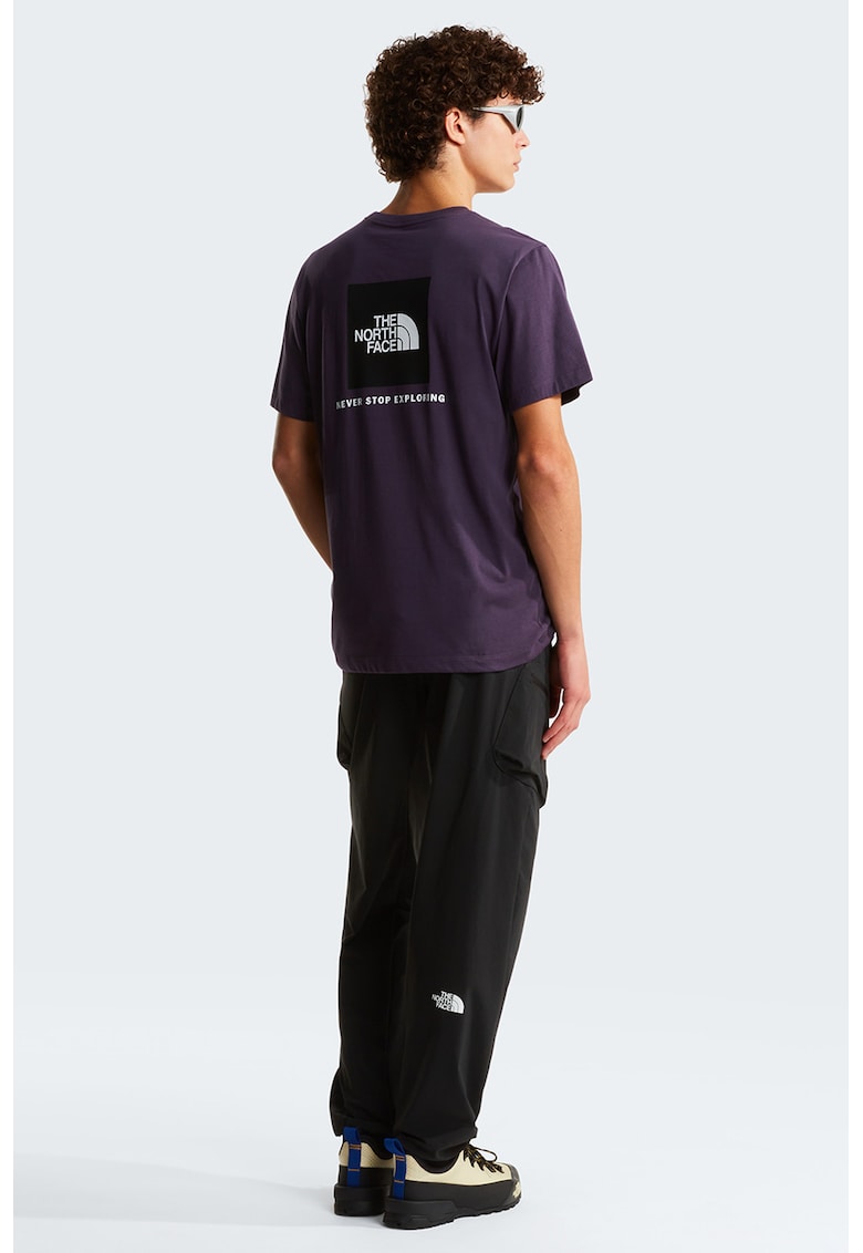 Tricou regular fit cu imprimeu logo pe piept Evolution Box - Violet