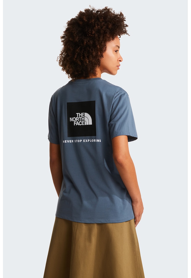 Tricou regular fit cu imprimeu logo pe partea din spate Evolution Box - Gri carbune