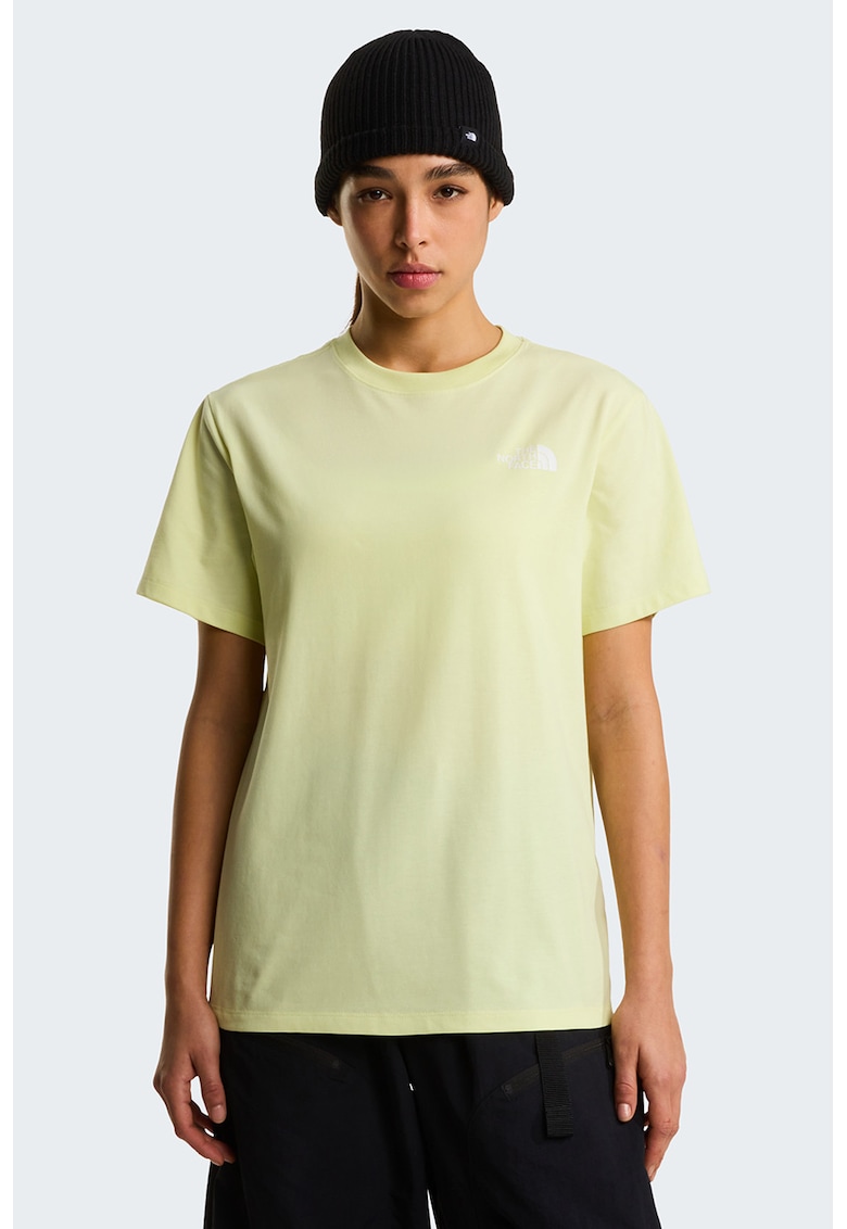 Tricou regular fit cu imprimeu logo pe partea din spate Evolution Box - Galben