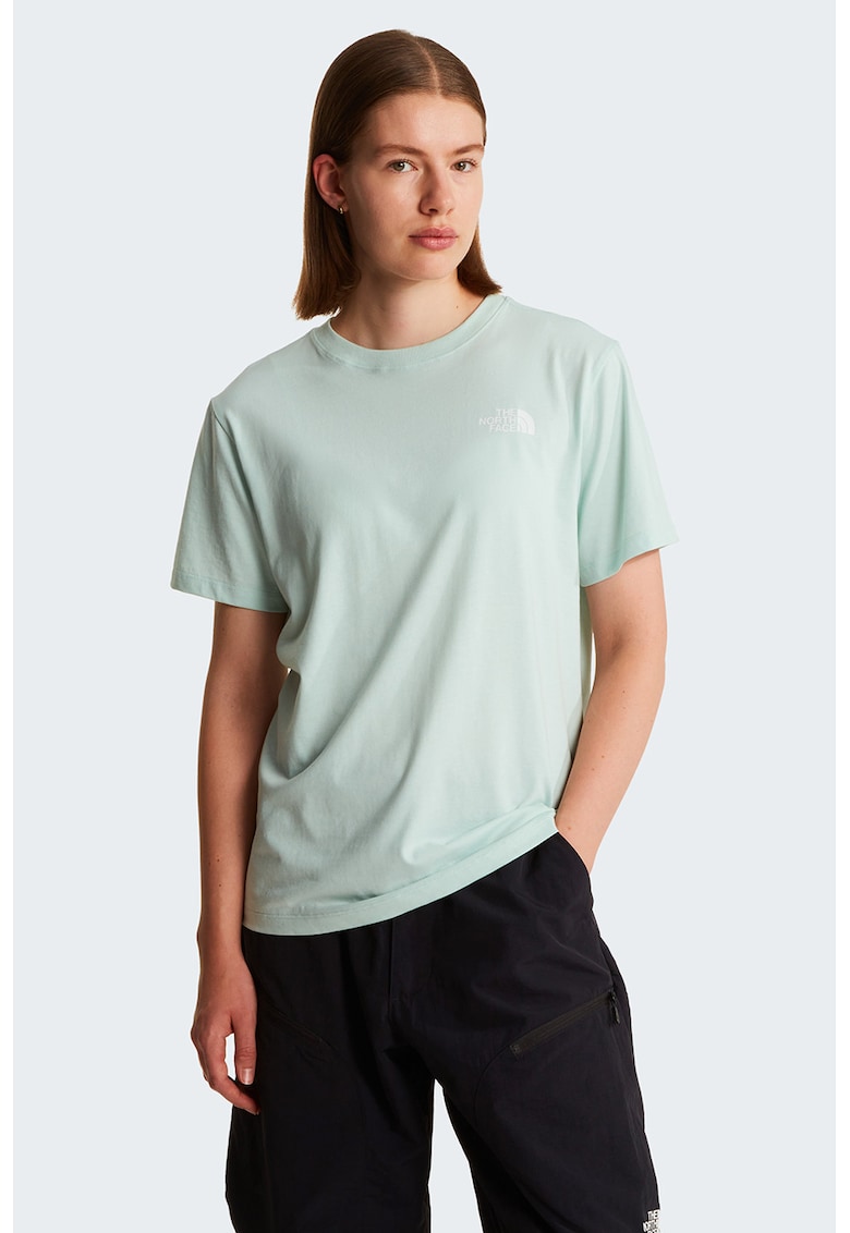 Tricou regular fit cu imprimeu logo pe partea din spate Evolution Box - Verde pal