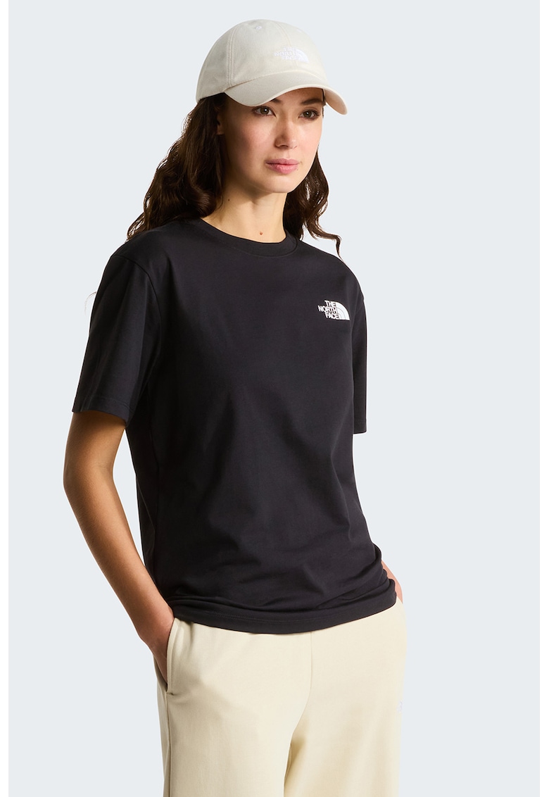 Tricou regular fit cu imprimeu logo pe partea din spate Evolution Box - Negru