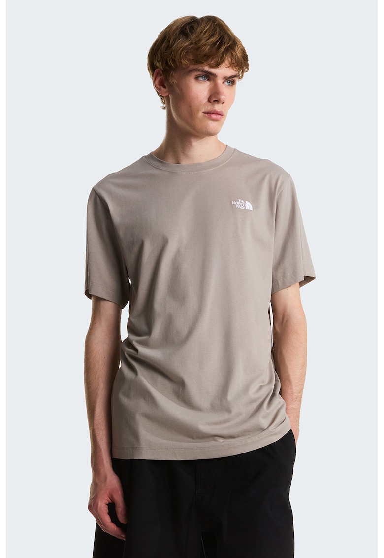 Tricou cu detaliu logo Evolution - Maro taupe
