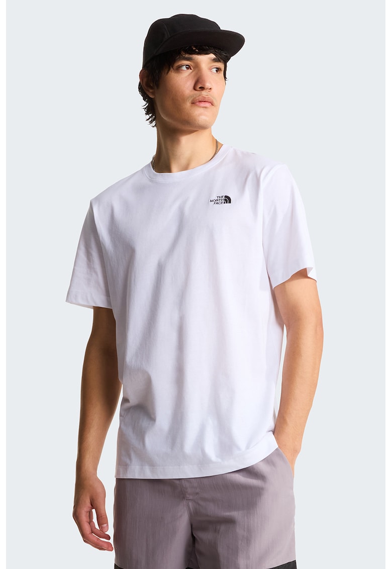 Tricou cu detaliu logo Evolution - Alb