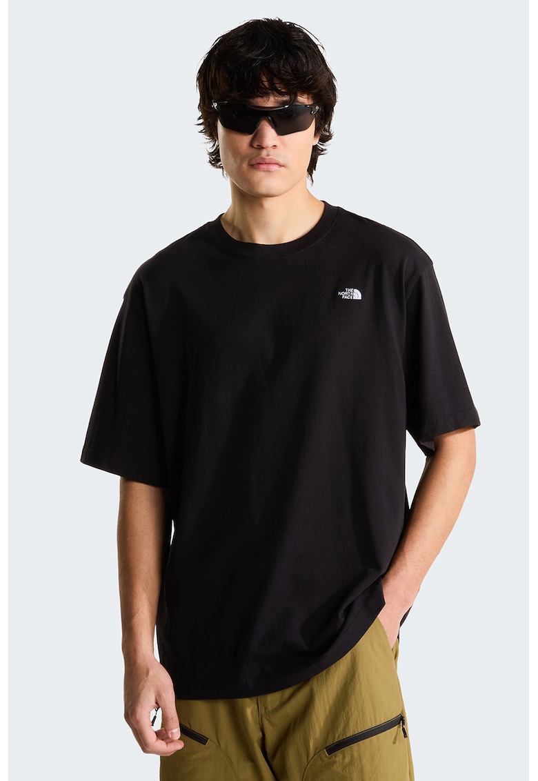 Tricou supradimensionat Essential Dome - Negru