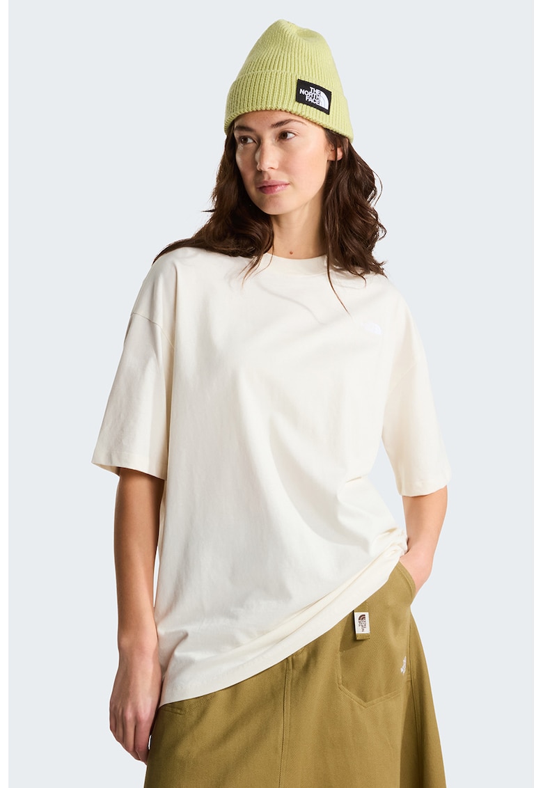 Tricou supradimensionat Simple Dome - Alb fildes