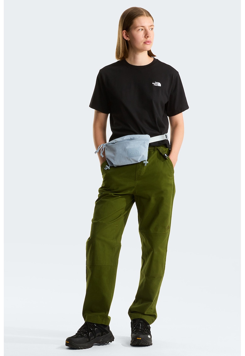 Tricou crop cu logo Evolution Dome - Negru