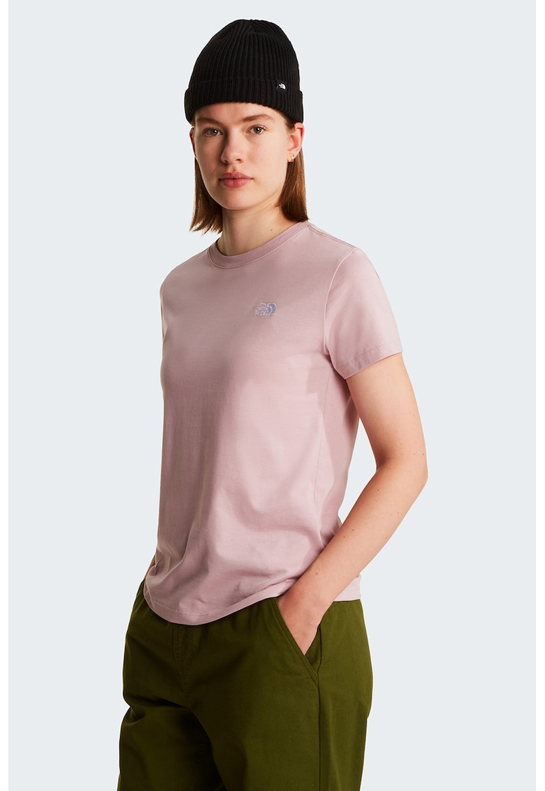 Tricou cu logo Evolution Dome - Roz prafuit