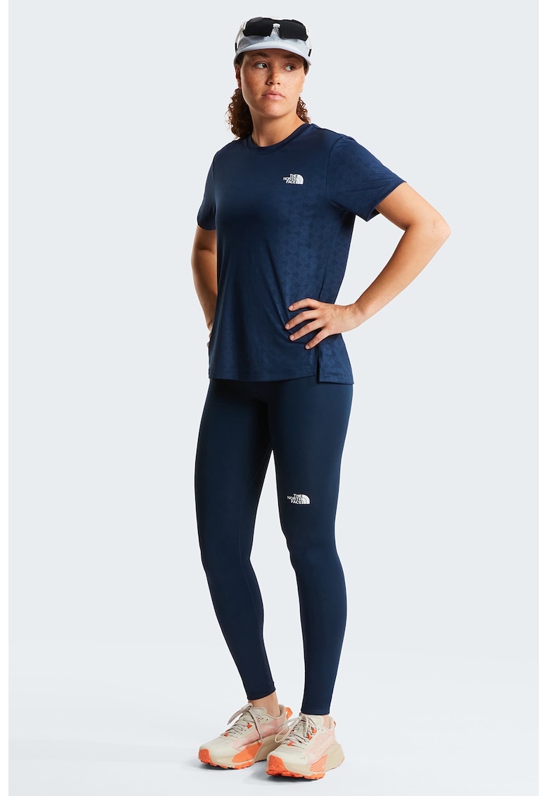 Tricou pentru fitness Flex - Alb/Albastru inchis
