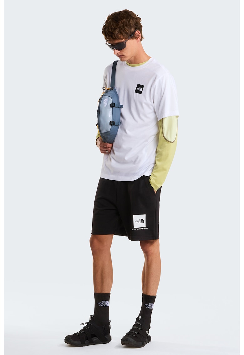 Tricou regular fit Evolution - Negru stins/Alb optic