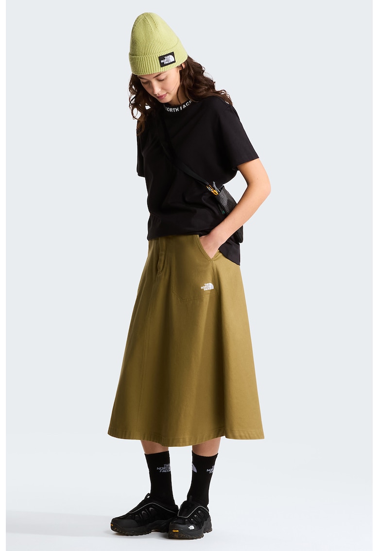 Tricou lejer din bumbac Zumu - Negru/Alb optic