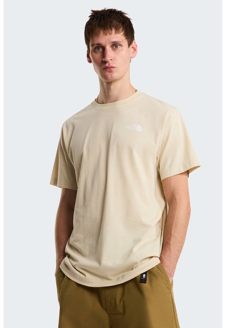 Tricou cu imprimeu Box Celebration - Alb/Bej