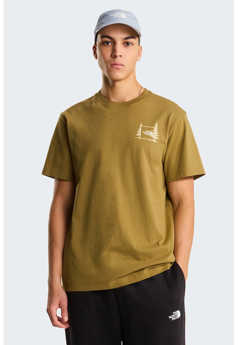 Tricou lejer din bumbac Camping - Galben mustar