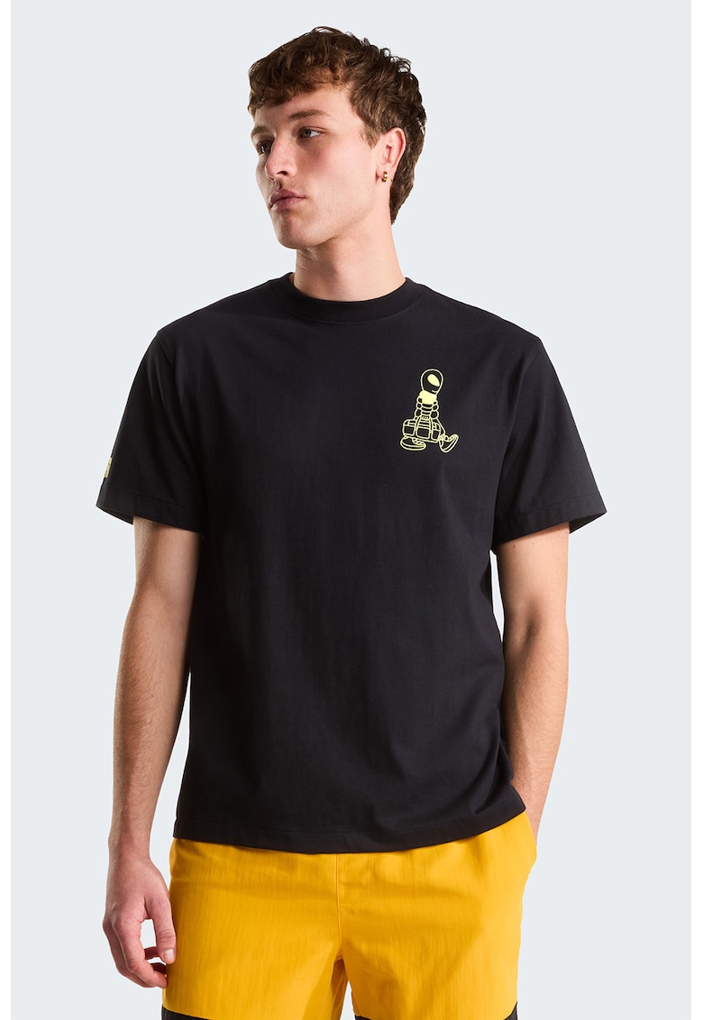 Tricou relaxed fit Alien - Negru/Verde fistic