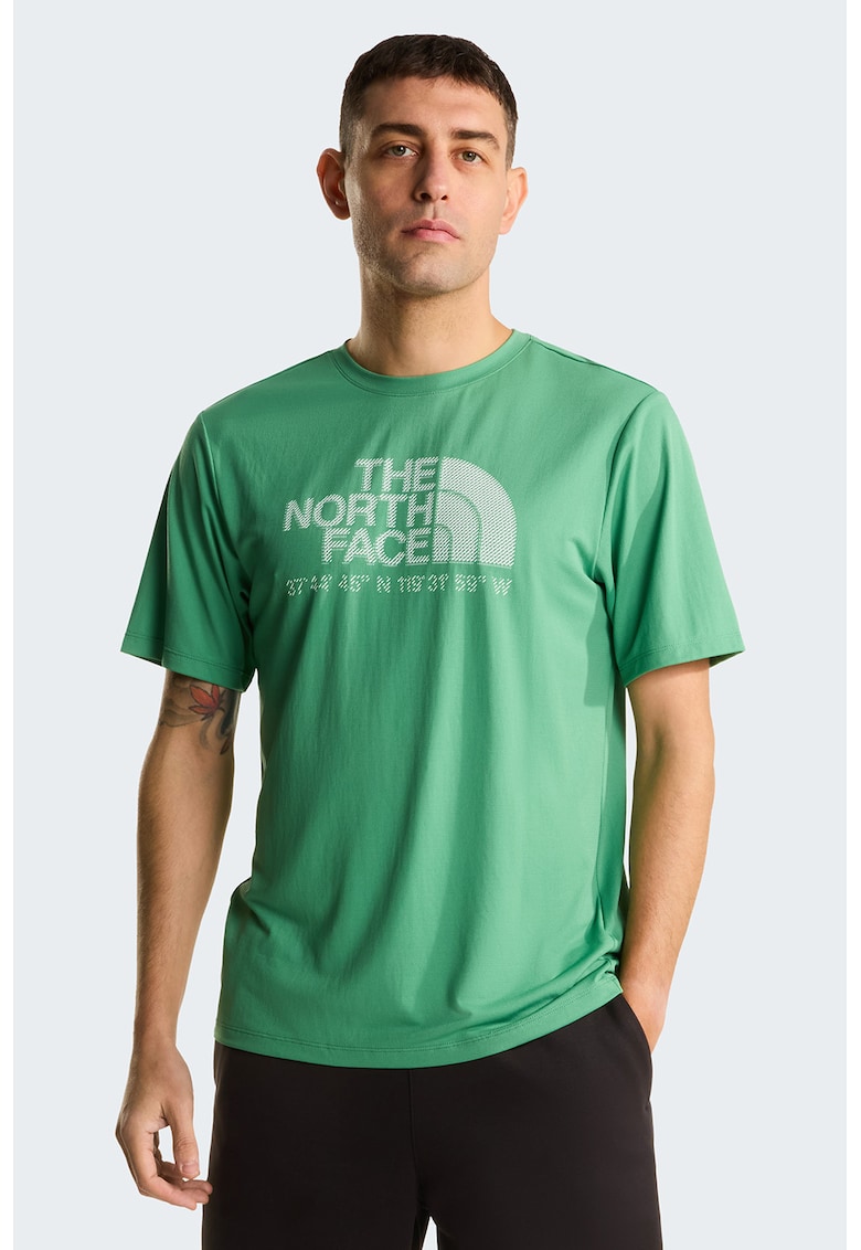 Tricou cu logo pentru antrenament - Verde aquamarin