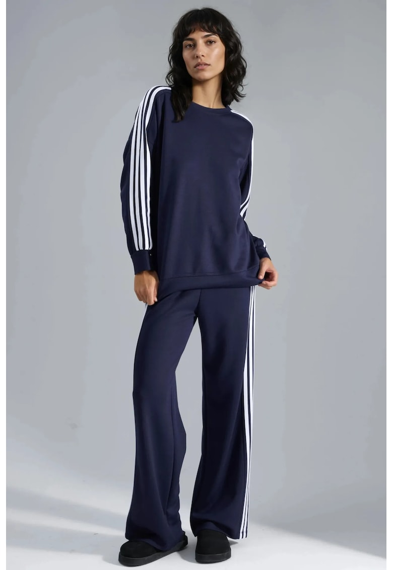 Trening dama - tricot - bleumarin/alb