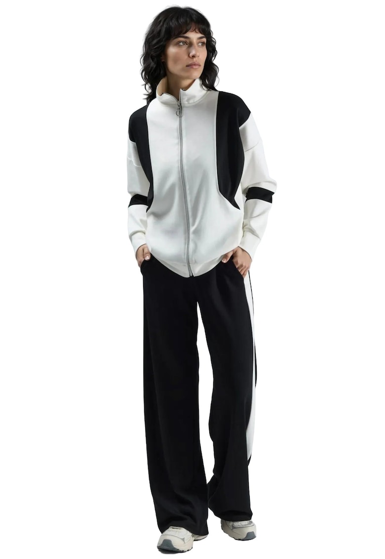 Trening dama - tricot - alb/negru