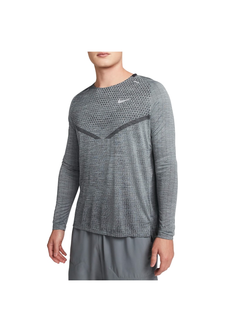 Bluza alergare barbati Dri-FIT ADV TechKnit - Gri