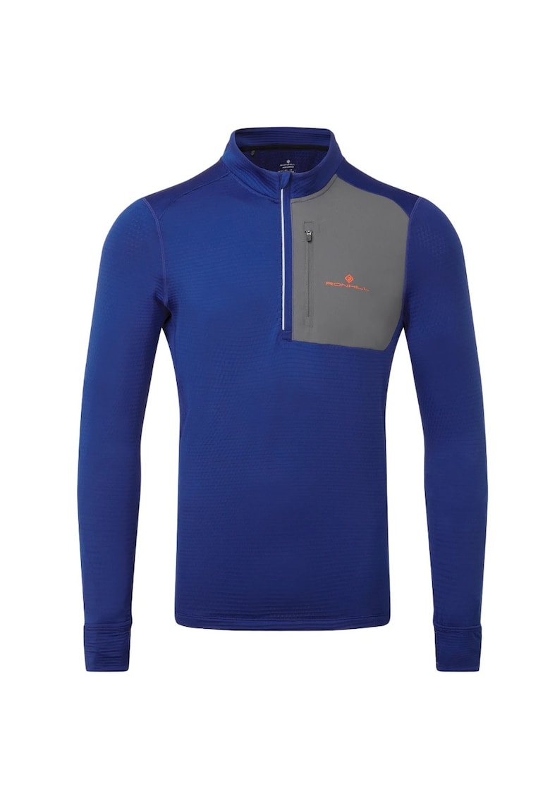 Bluza alergare barbati Tech Winter 1/2 Zip FW 2024 - Albastru