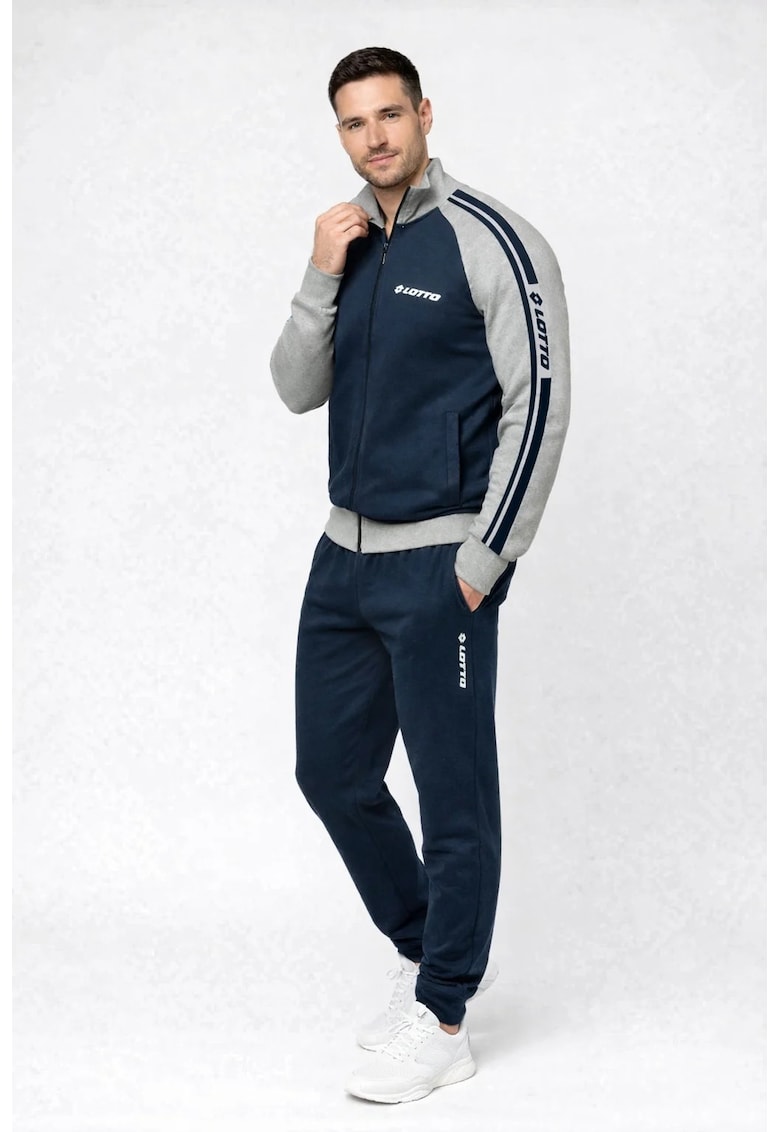 Trening barbati LA2036 - set bluza cu fermoar si pantaloni - regular fit L INTL Albastru