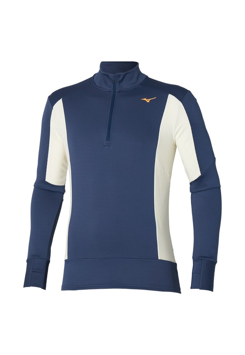 Bluza alergare barbati Warmalite HZ FW 2024 - Bej/Albastru