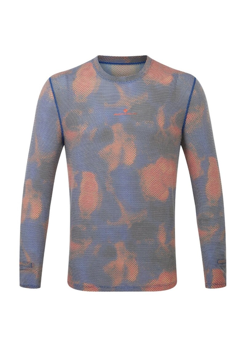 Bluza alergare barbati Tech Golden Hour FW 2024 - Portocaliu/Albastru