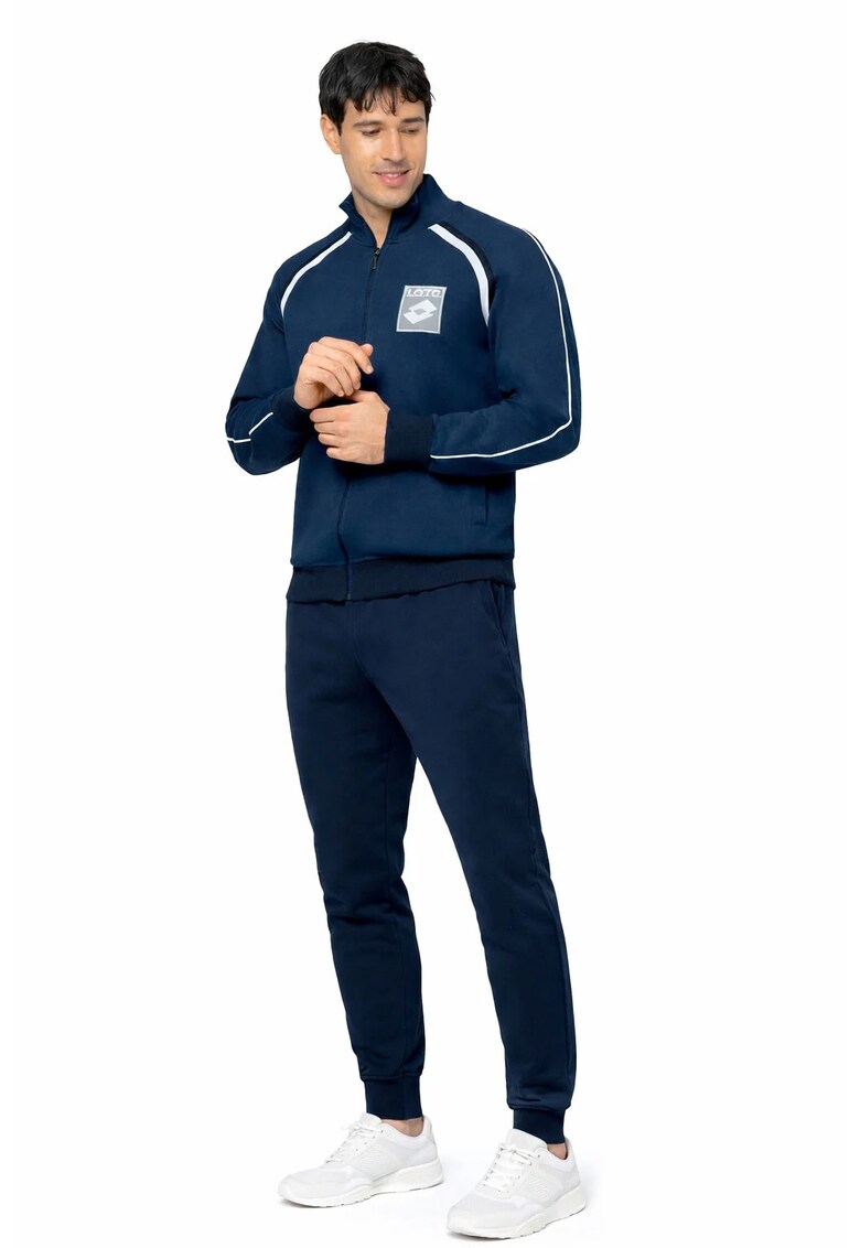Trening barbati LA2038 - set bluza cu fermoar si pantaloni - regular fit M INTL Albastru jeans