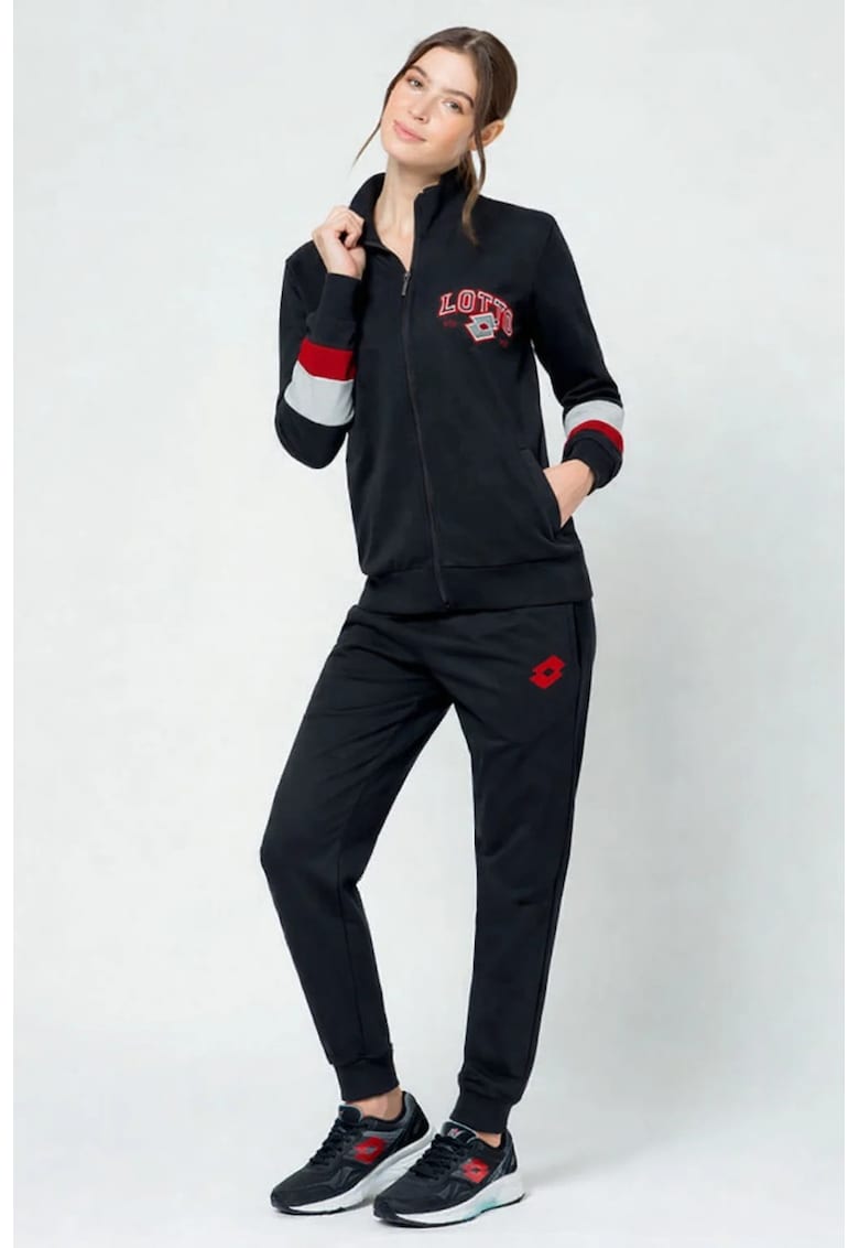 Trening dama LA6075 - set sport cu bluza si pantaloni L INTL Negru