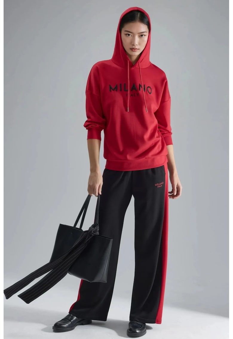 Trening dama - tricot - rosu/negru -