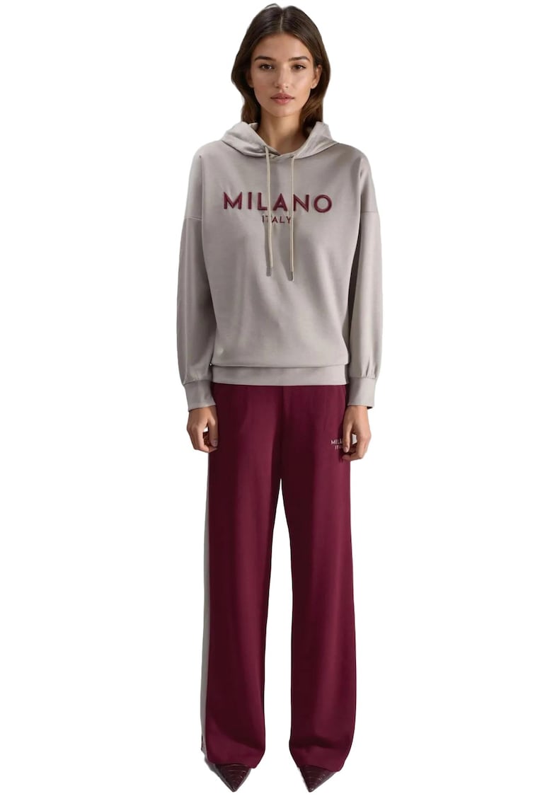 Trening dama - tricot - visiniu/gri