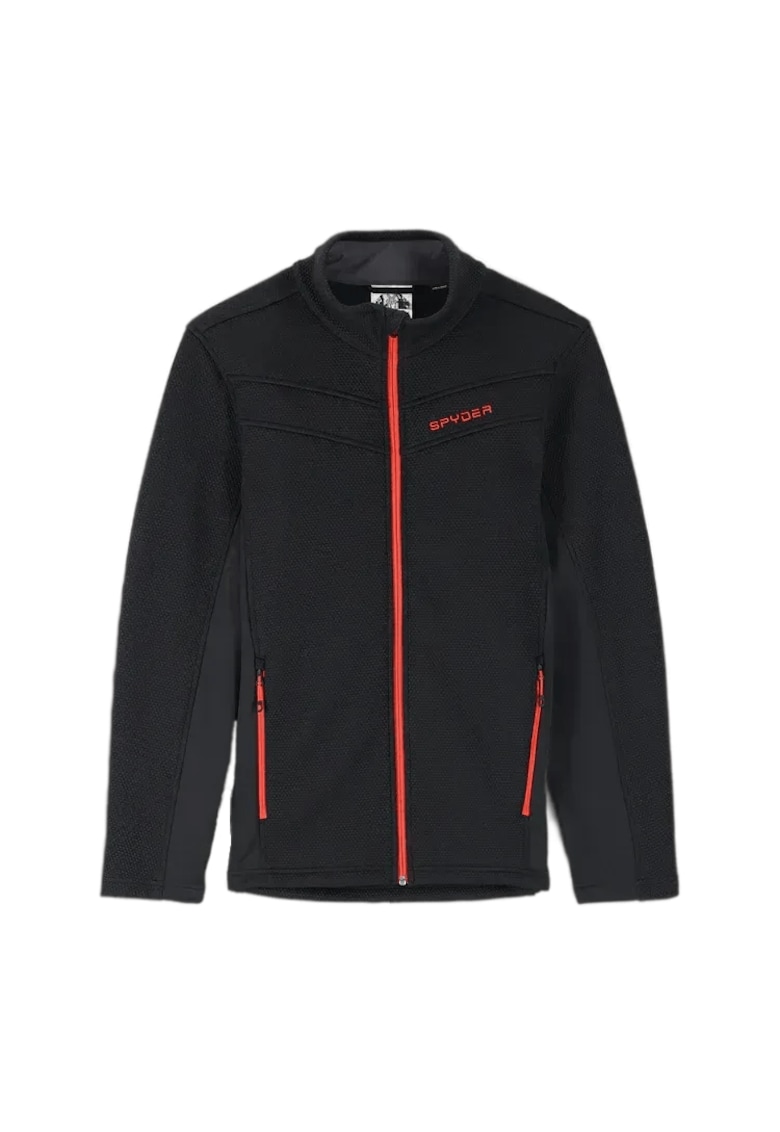 Hanorac sport barbati Encore Full Zip - elastic - impermeabil - negru -