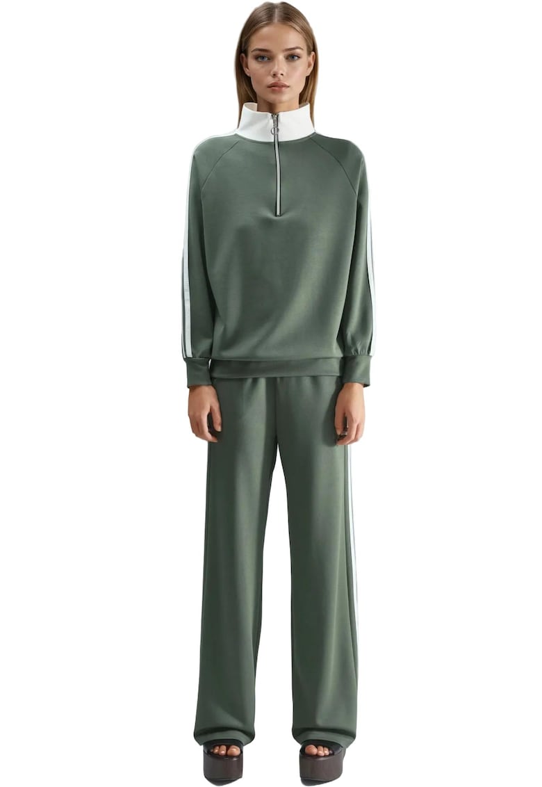 Trening dama - tricot - alb/verde -