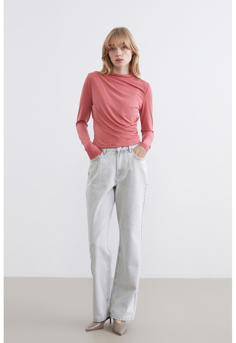 Blugi bootcut din amestec de lyocell - Gri deschis