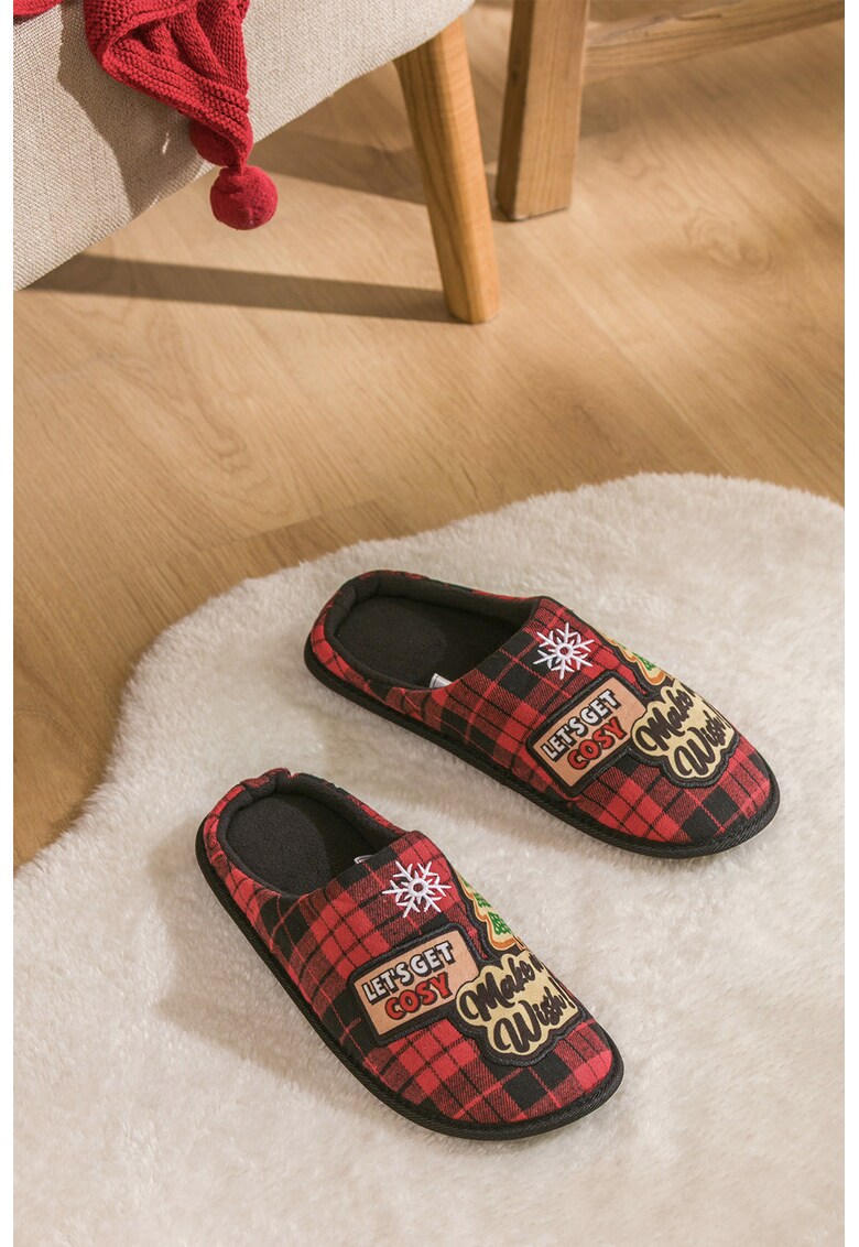 Papuci in carouri - Rosu