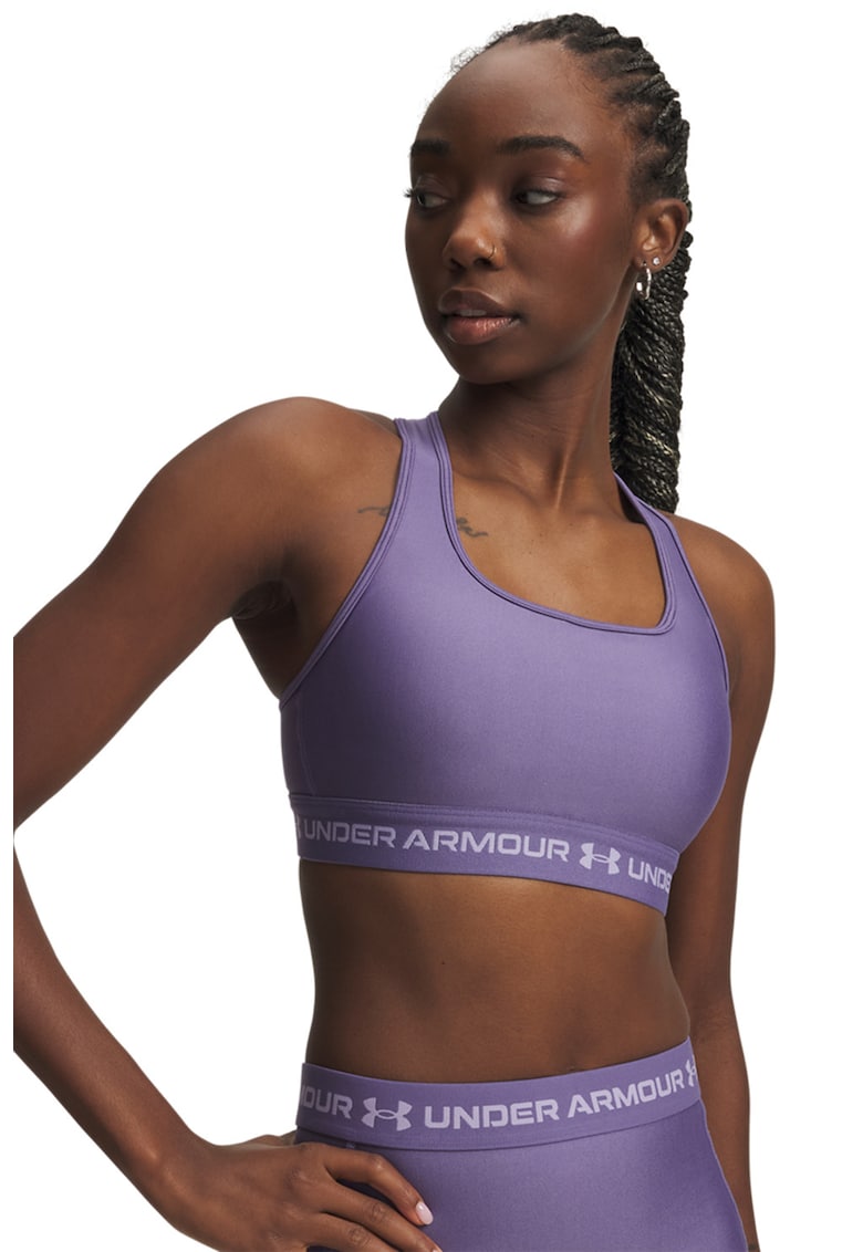 Bustiera cu bretele incrucisate pe spate si banda loo - Lila