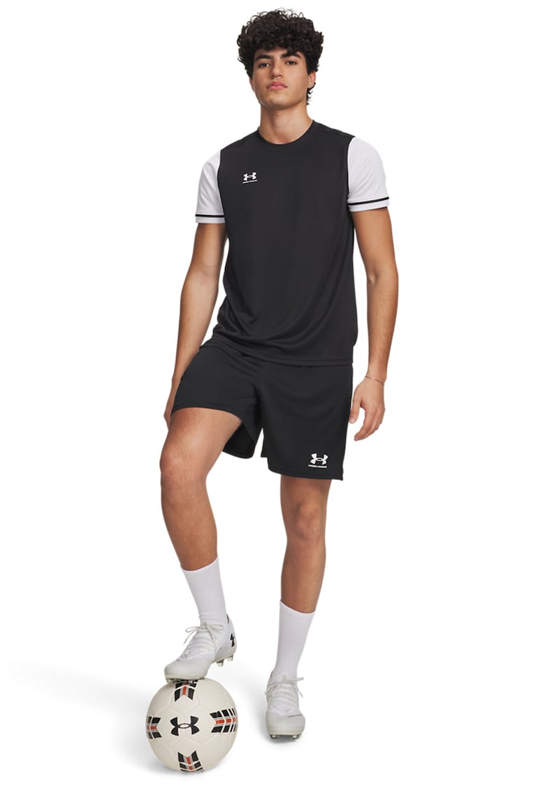 Pantaloni scurti pentru fotbal Chalenger Core - Alb/Negru