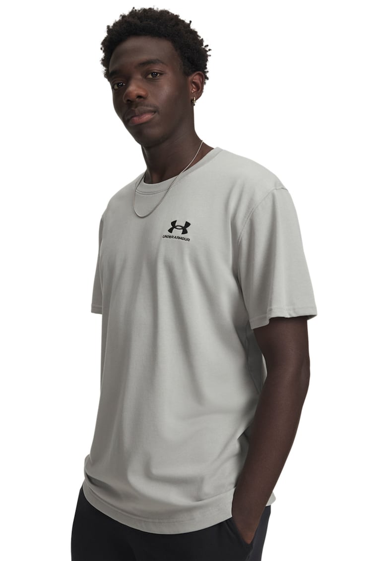 Tricou lejer Heavyweight - Negru/Gri deschis melange