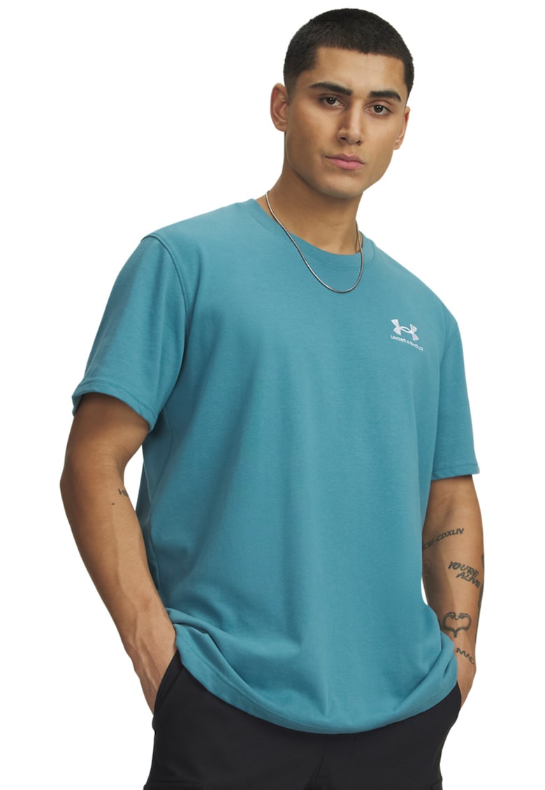 Tricou lejer Heavyweight - Alb/Verde persan