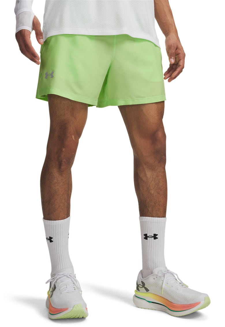 Pantaloni scurti pentru alergare Launch 5'' - Verde neon