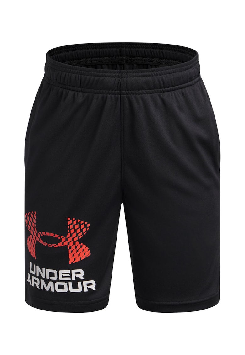 Pantaloni scurti cu logo - pentru antrenament Tech - Rosu/Negru
