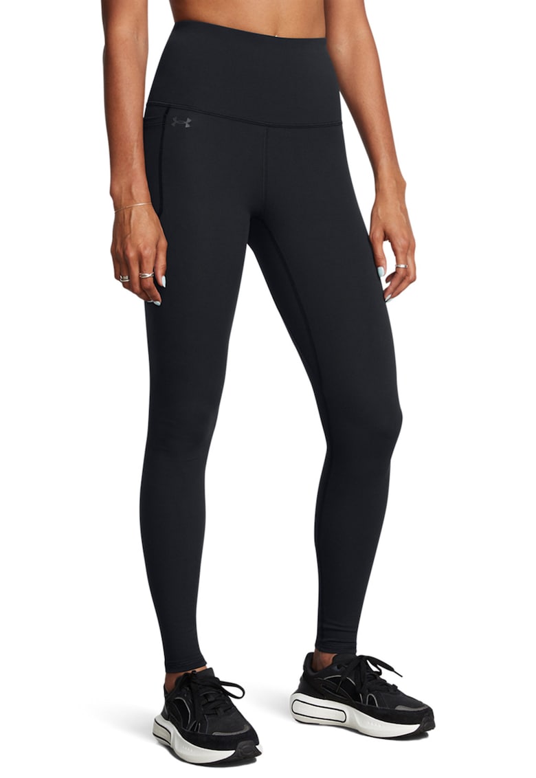 Colanti cu talie inalta pentru fitness Motion - Negru/Gri